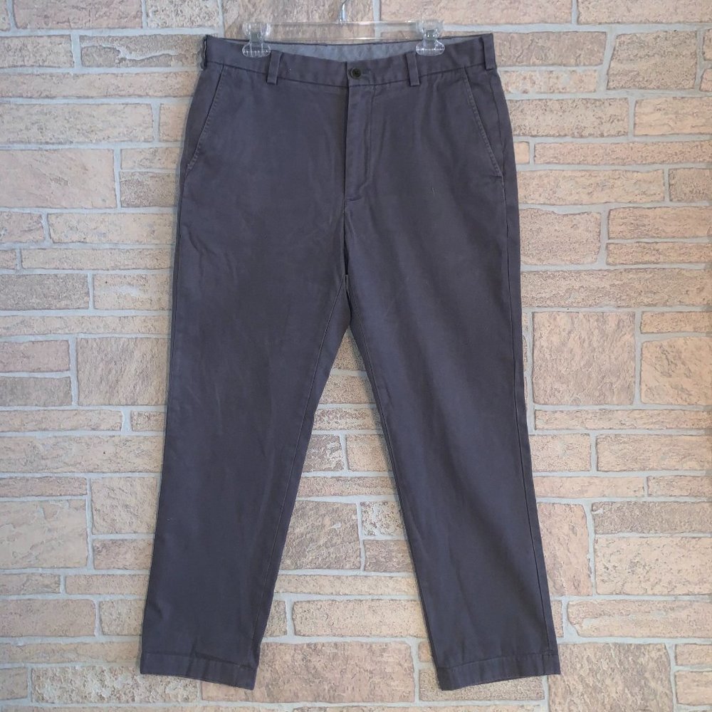 Brooks Brothers Clark Grey Chino Pants 34x30